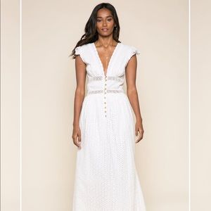 NWT Raga Aviana Eyelet Maxi Dress